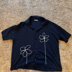 Men's Zara waffle dress shirt